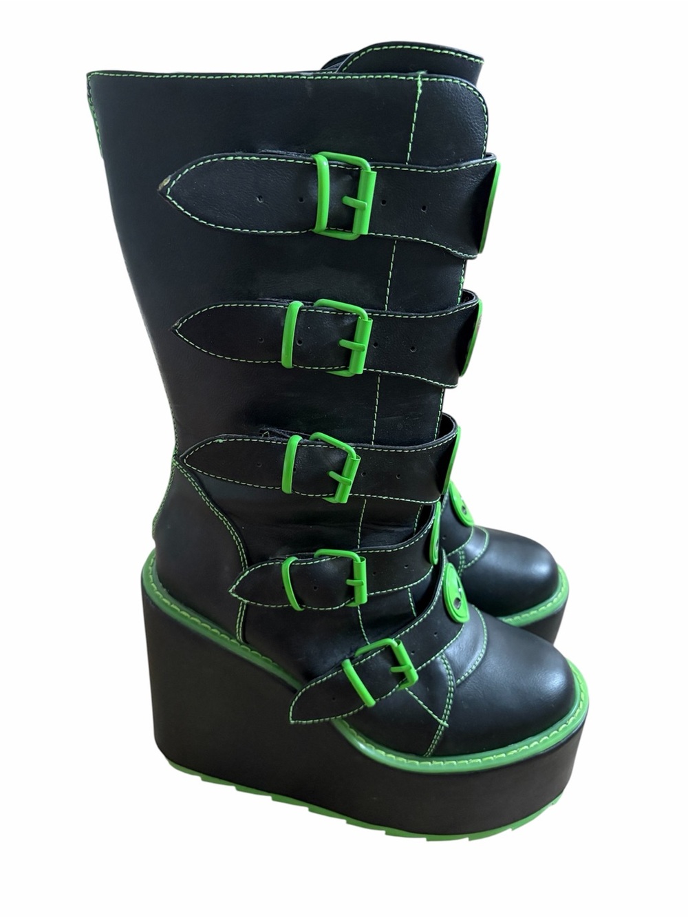 Dolls Kill YRU Dune Alien Boots Size 10 Goth Space Cosplay Platform - Picture 2 of 10